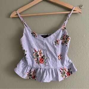 Forever 21 crop peplum top
